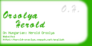 orsolya herold business card